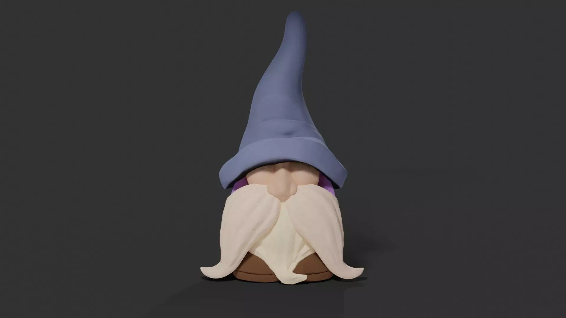 Wizard gnome  high  Low-poly 3D model_0