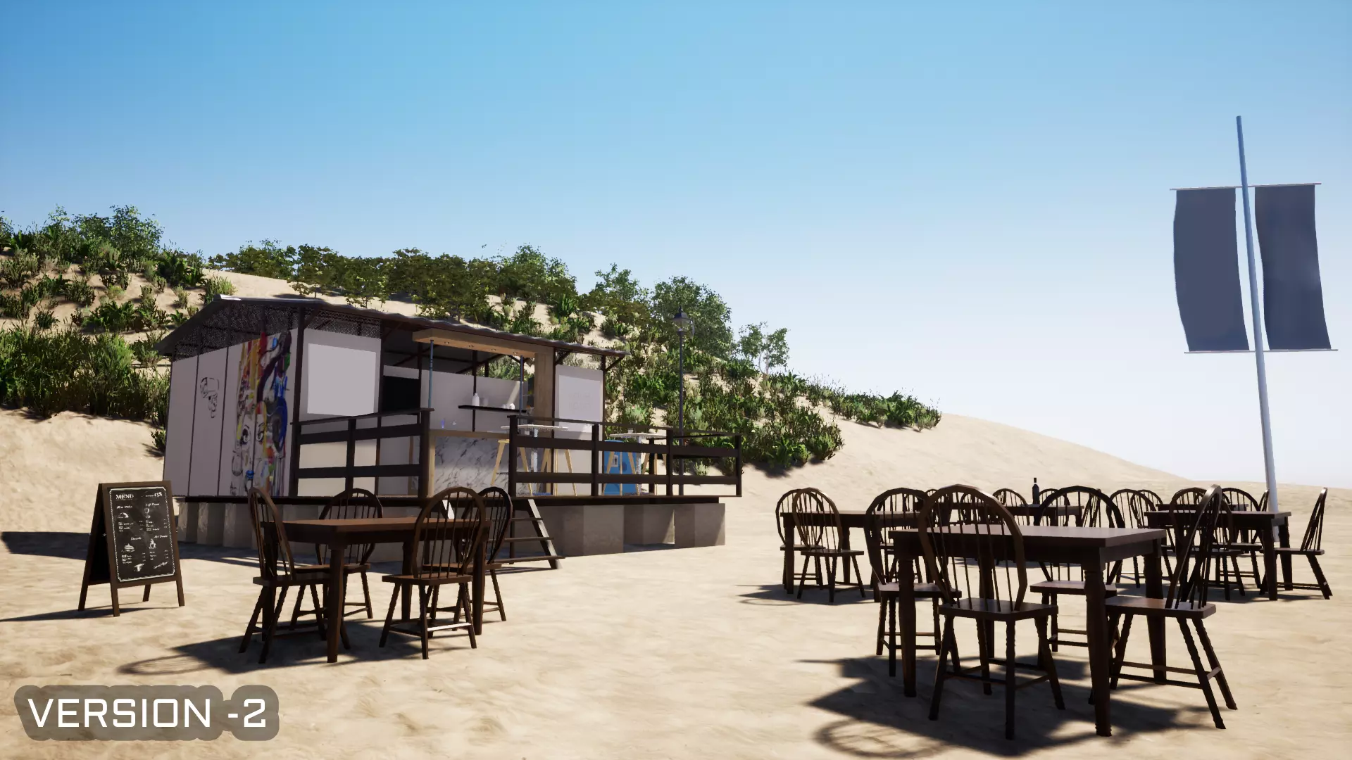 BEACH STOP Low-poly 3D model_0