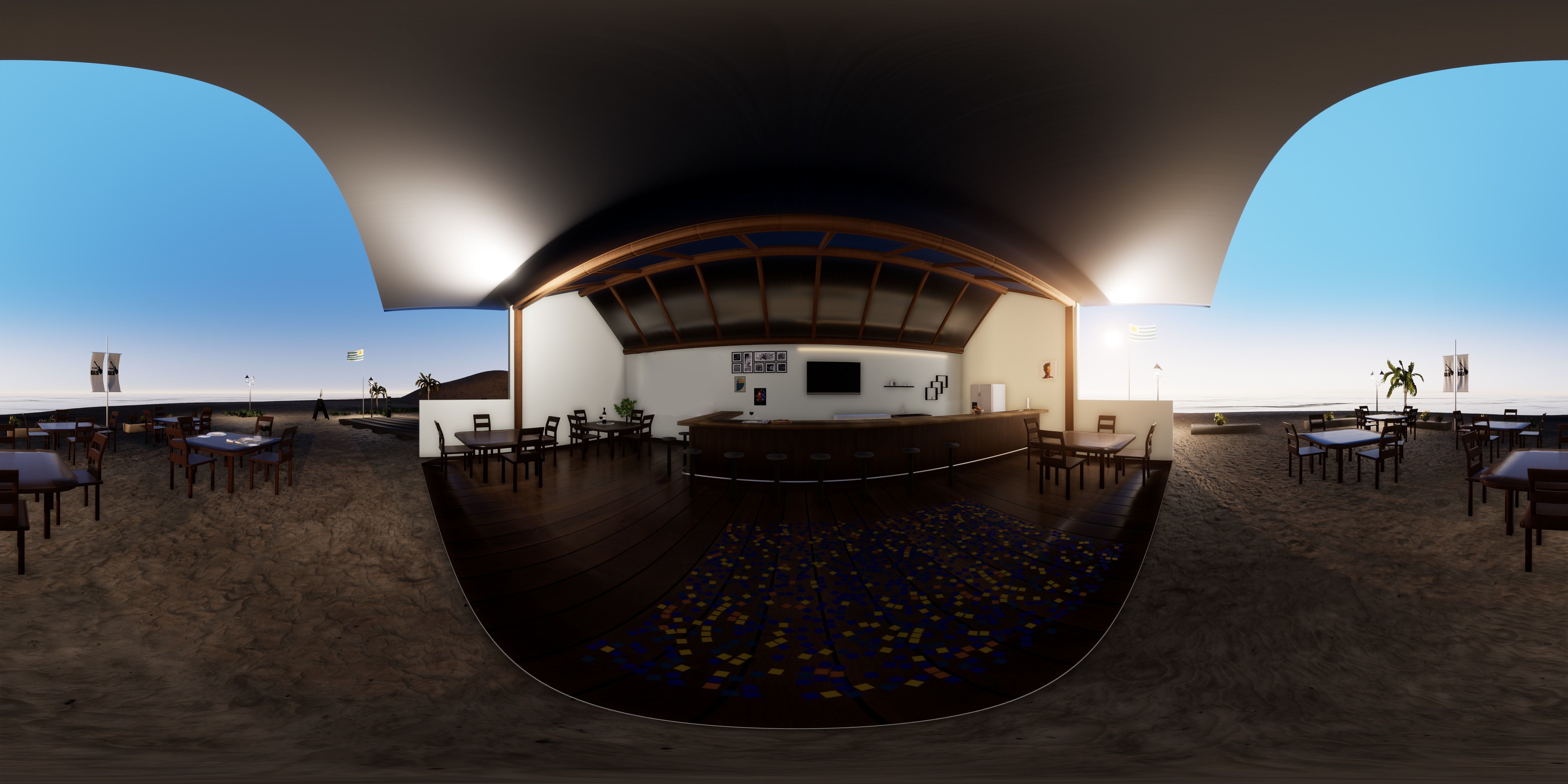 BEACH STOP Low-poly 3D model_9