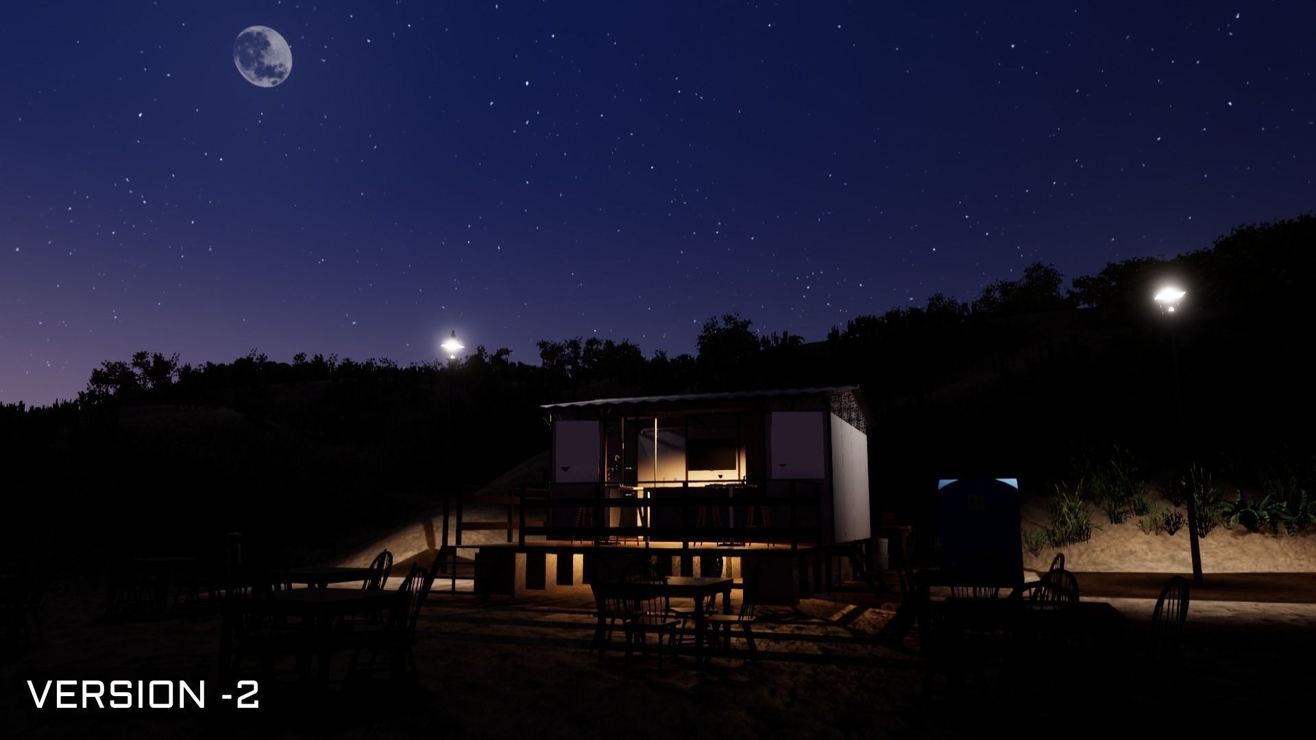 BEACH STOP Low-poly 3D model_11