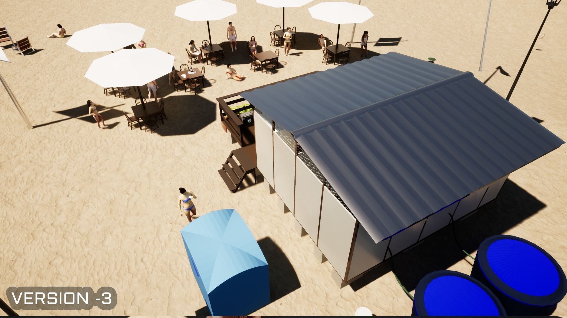 BEACH STOP Low-poly 3D model_6