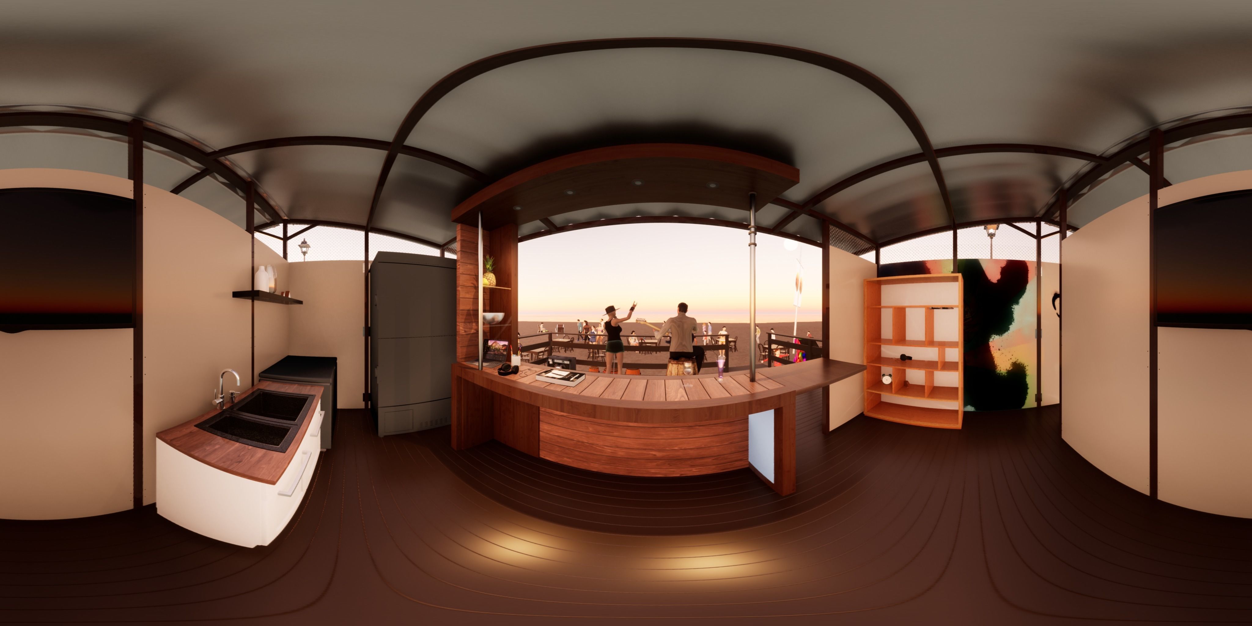 BEACH STOP Low-poly 3D model_10