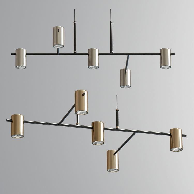 Modern Ceiling Chandelier Suspension Collection 06 3D model_3