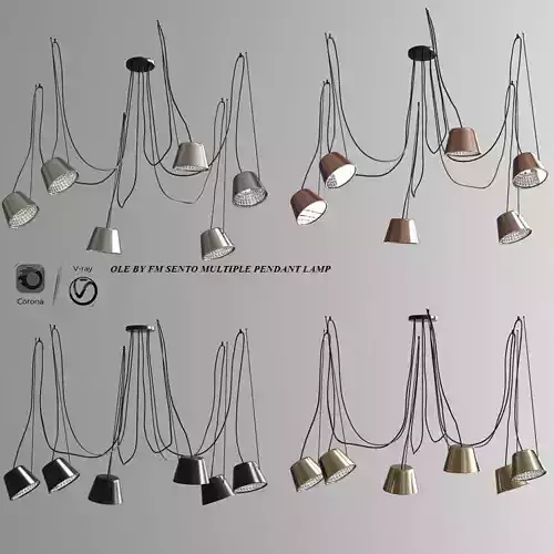 Ole Sento Multiple Pendant Lamp 3D model