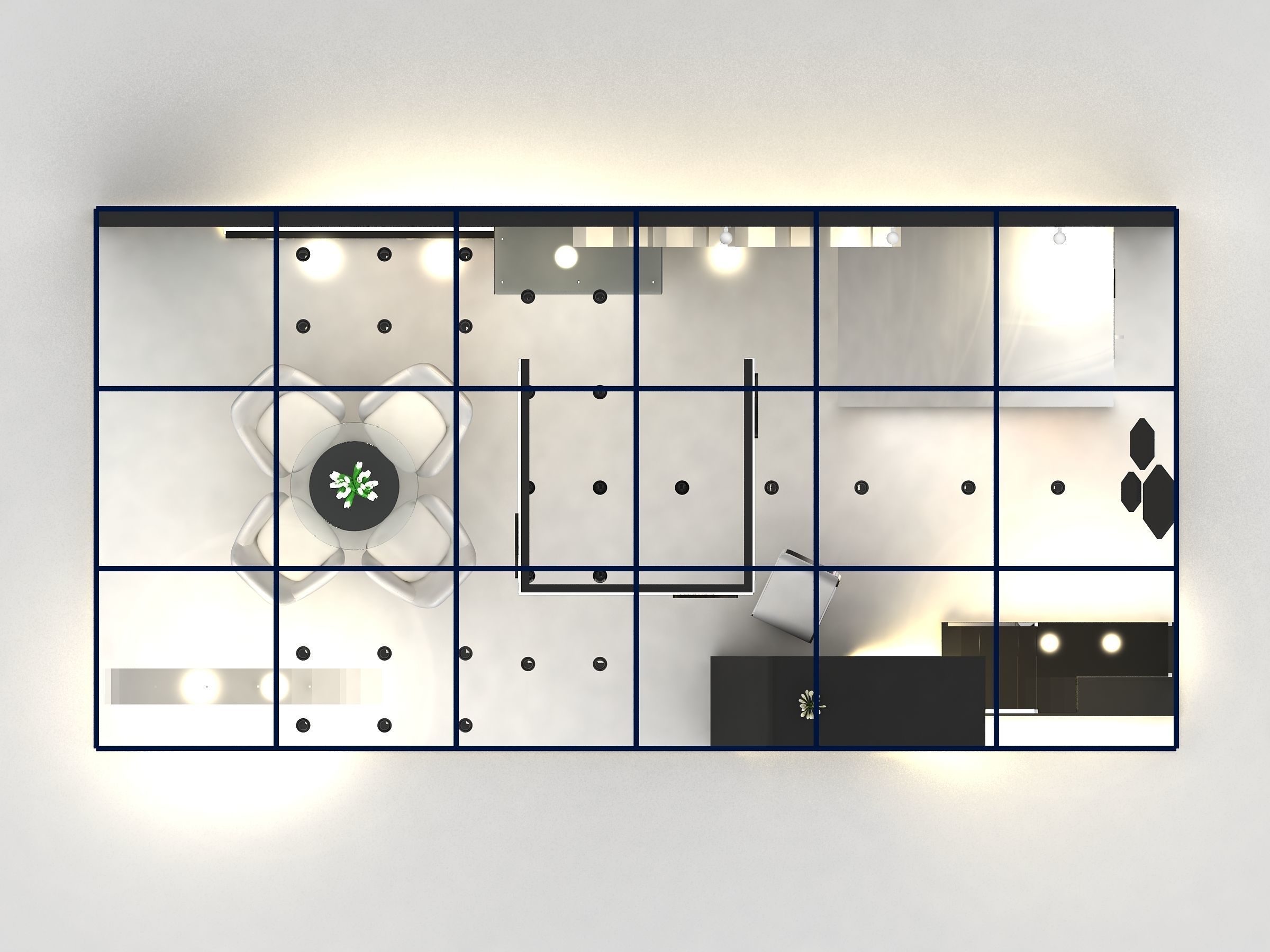 Exhibition booth design ready to use Low-poly 3D model_5