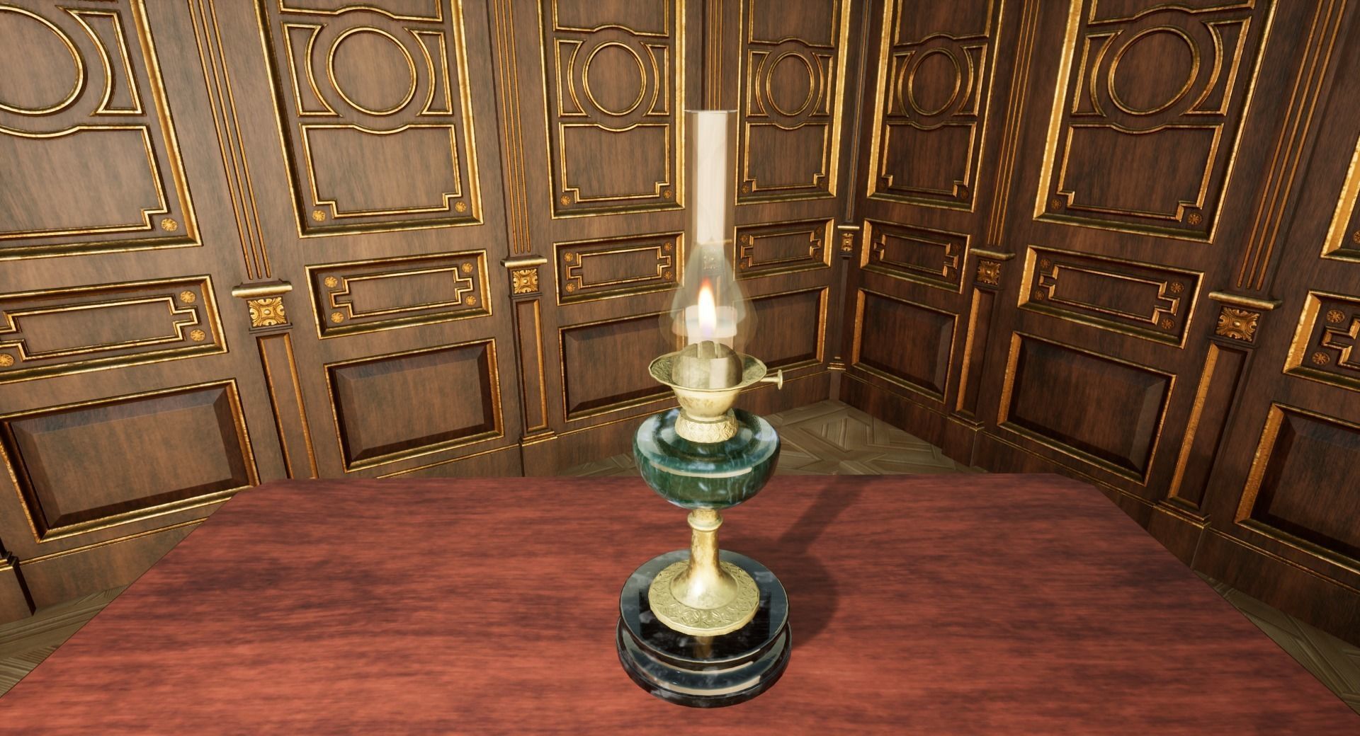 Gothic dining set 3D model_8