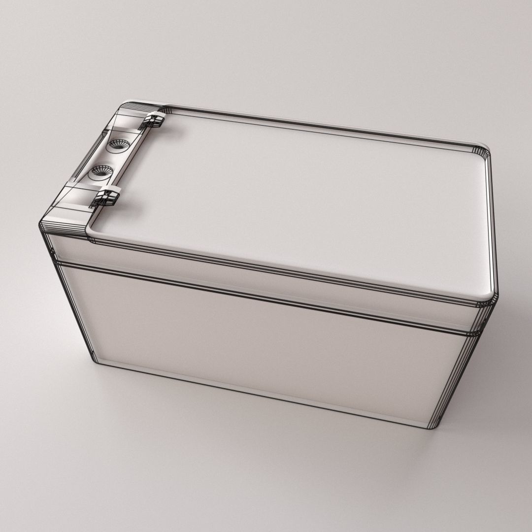 Lead Acid Battery 3D model_4