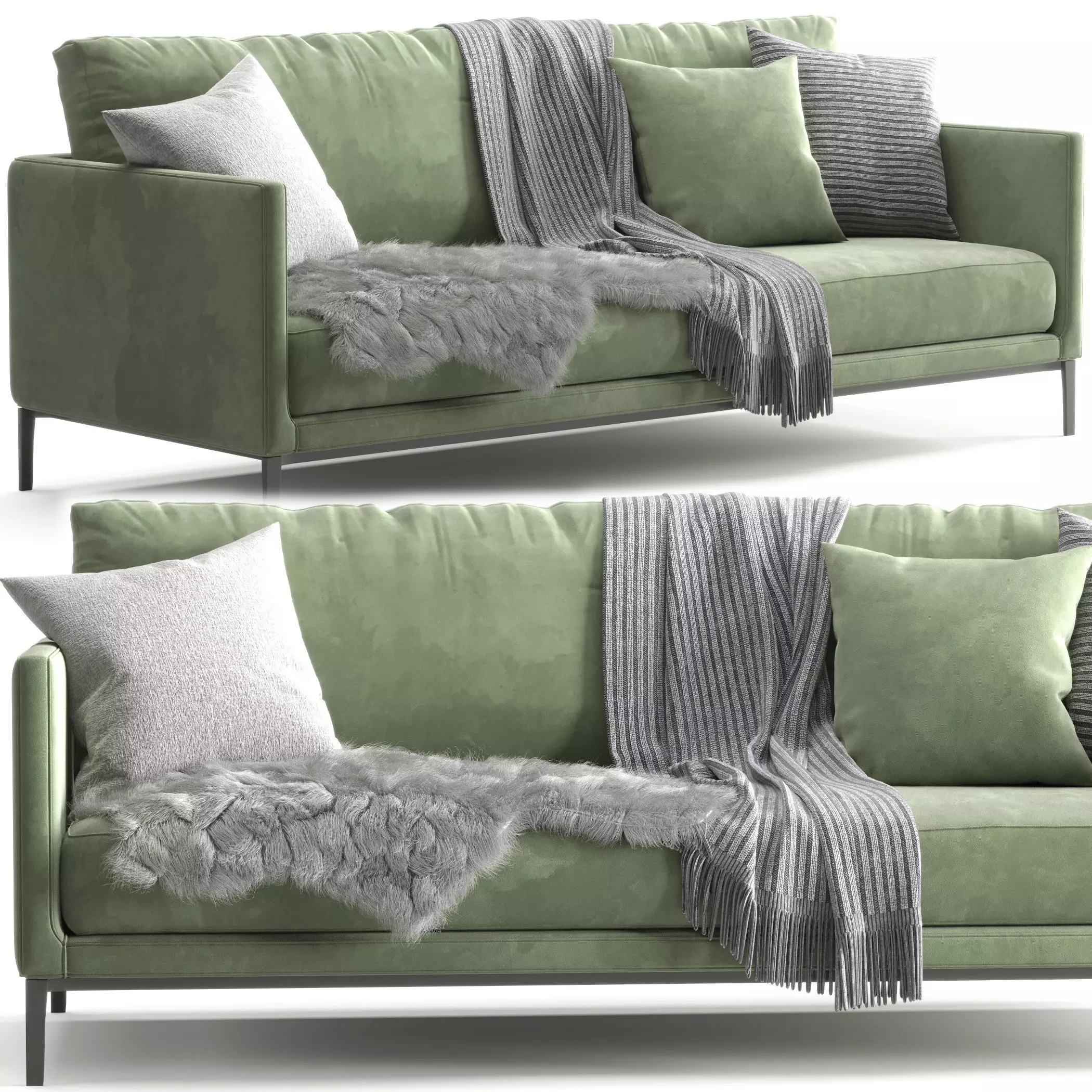 Maxalto Simpliciter Sofa 3D model_0