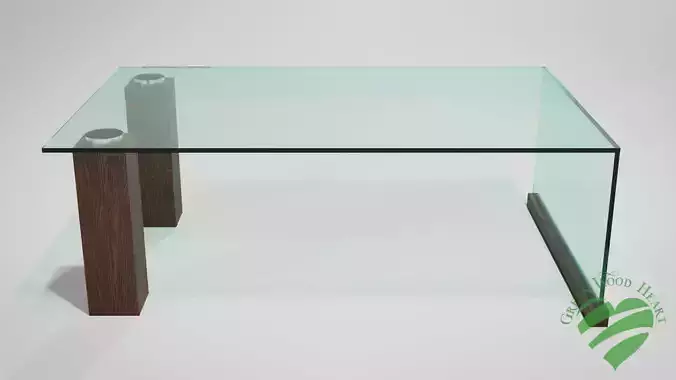 Modern Glass Table 01 3D model