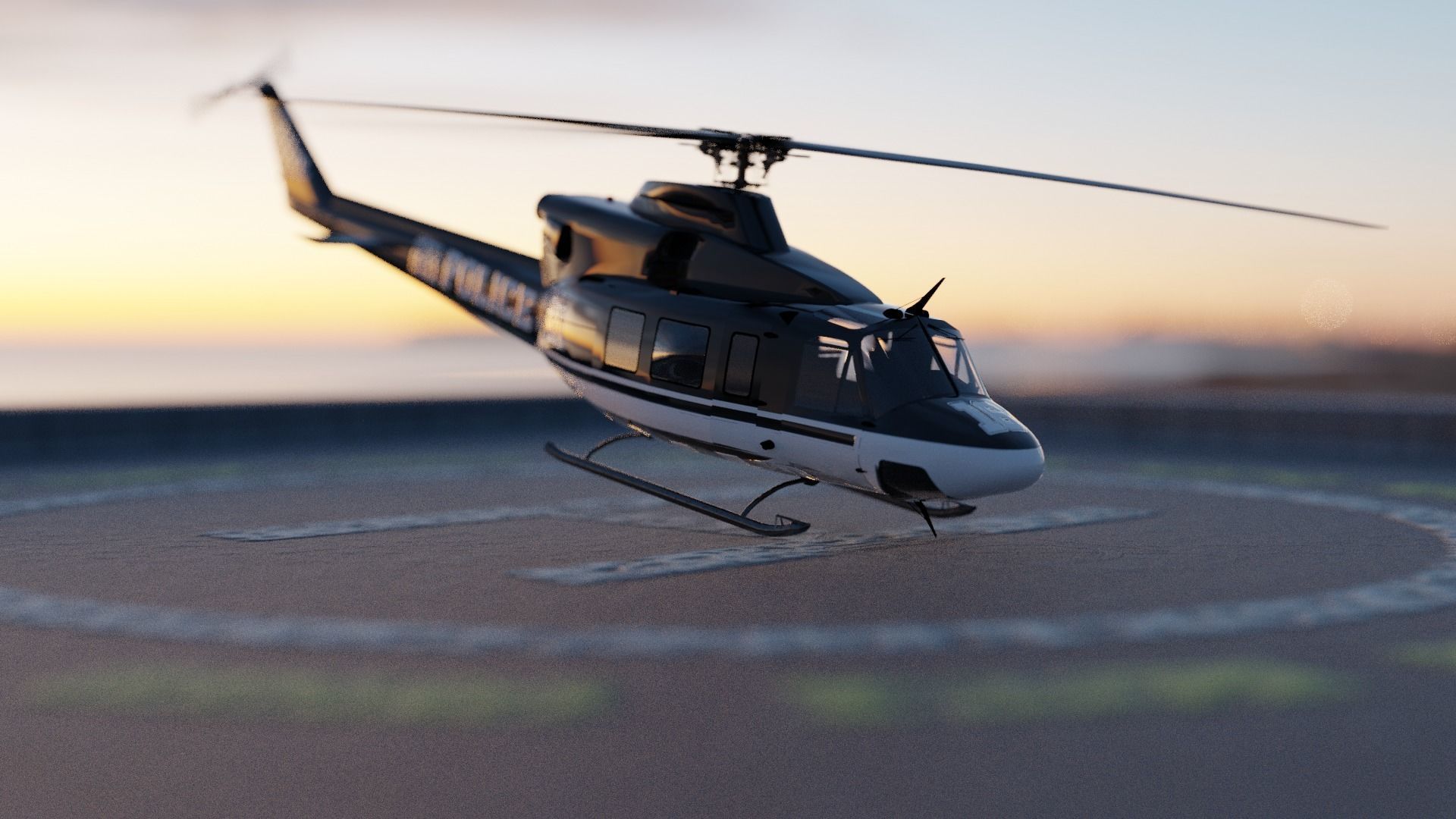 BEST POLICE HELICOPTER 3D model_1