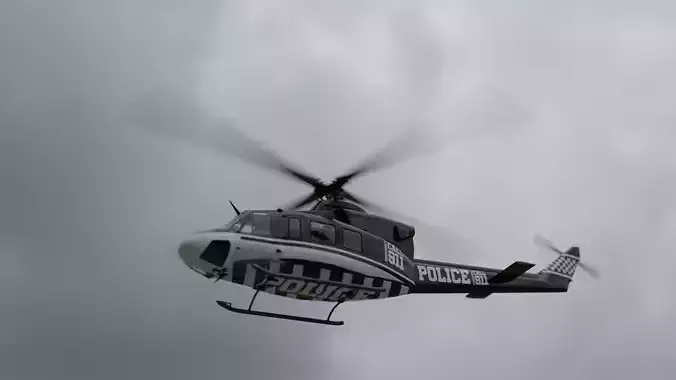 BEST POLICE HELICOPTER 3D model
