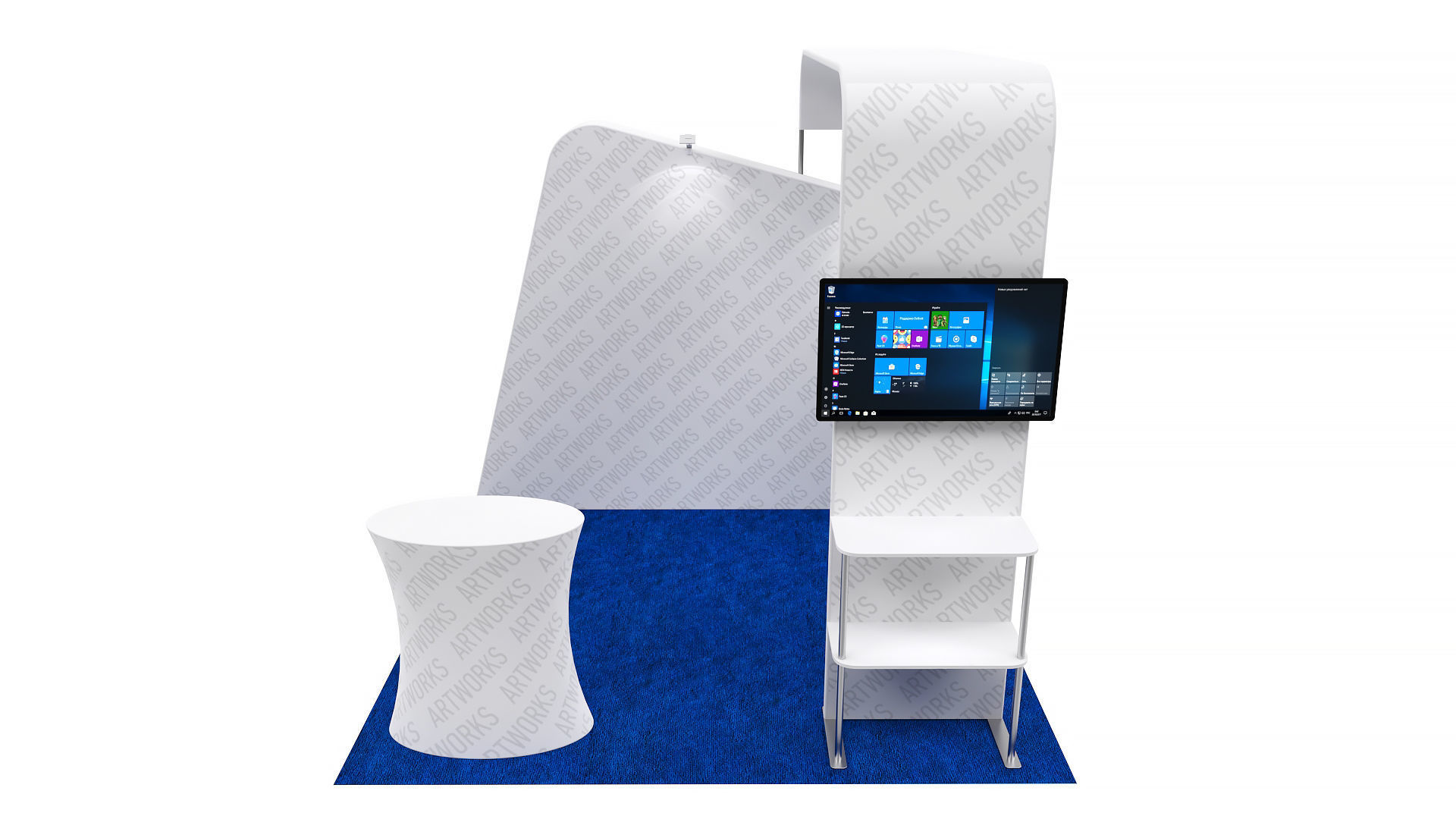 Exhibition booth 10x10ft 3DM015 3D model_4
