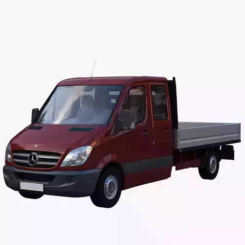 Double cab Truck Sprinter 3D model