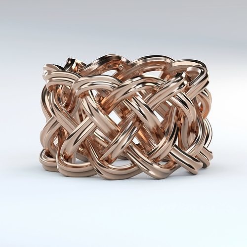 Weaved Ring 3D print model
