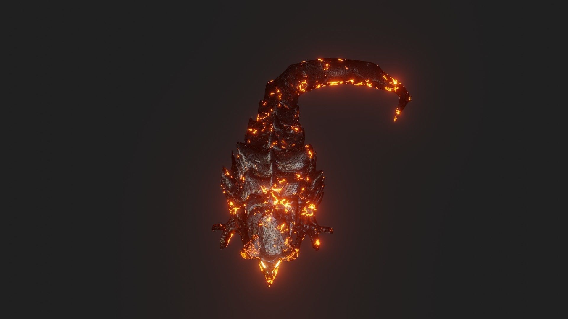 Magmabull fire dragon 3D model_3