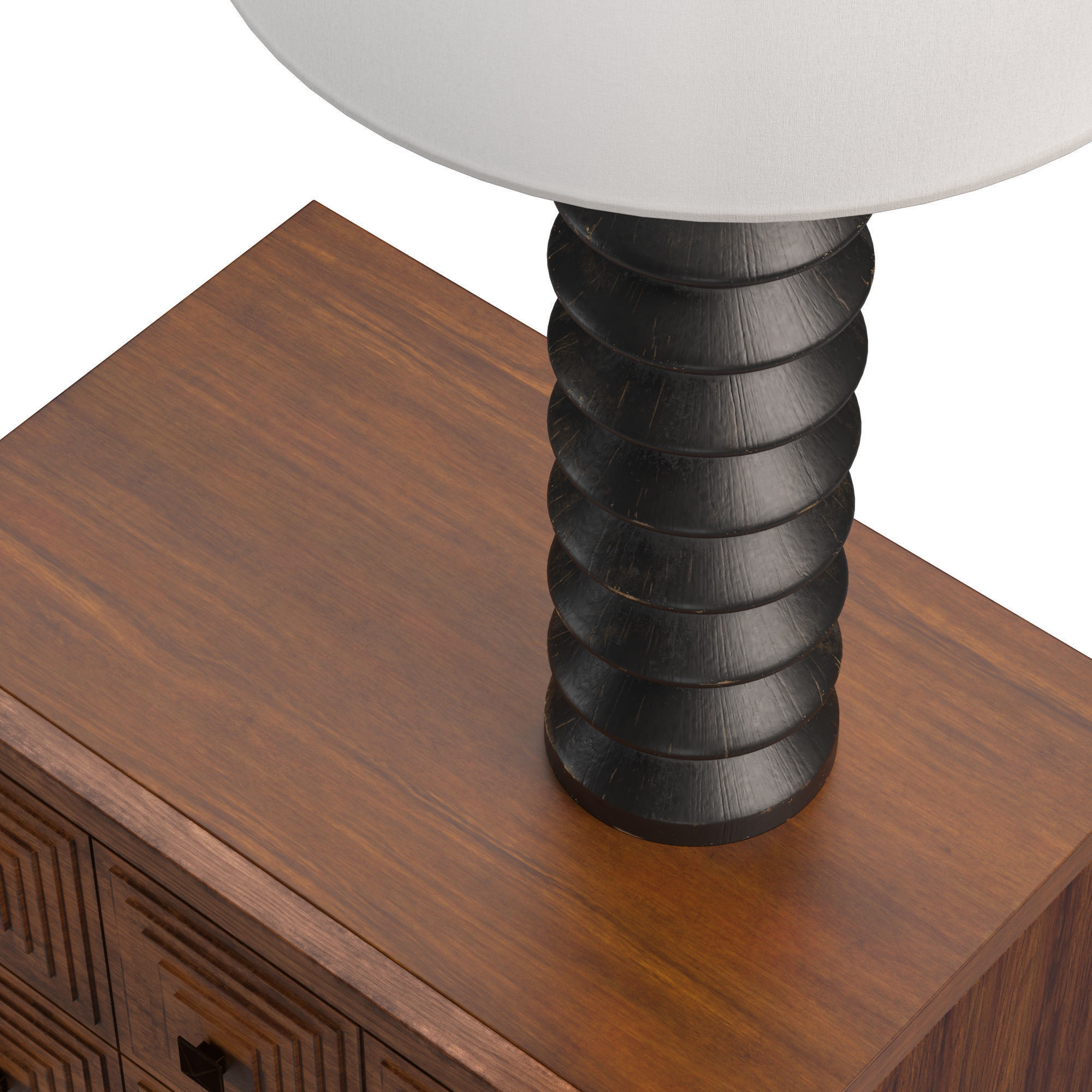 Rivet nightstand and coastal table lamp 3D model_6