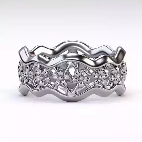 Flower Pattern ring