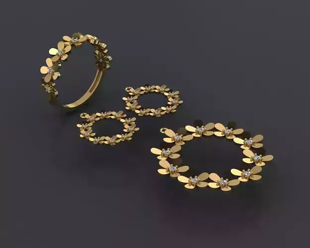 GC GOLD M0081- Diamond gold se