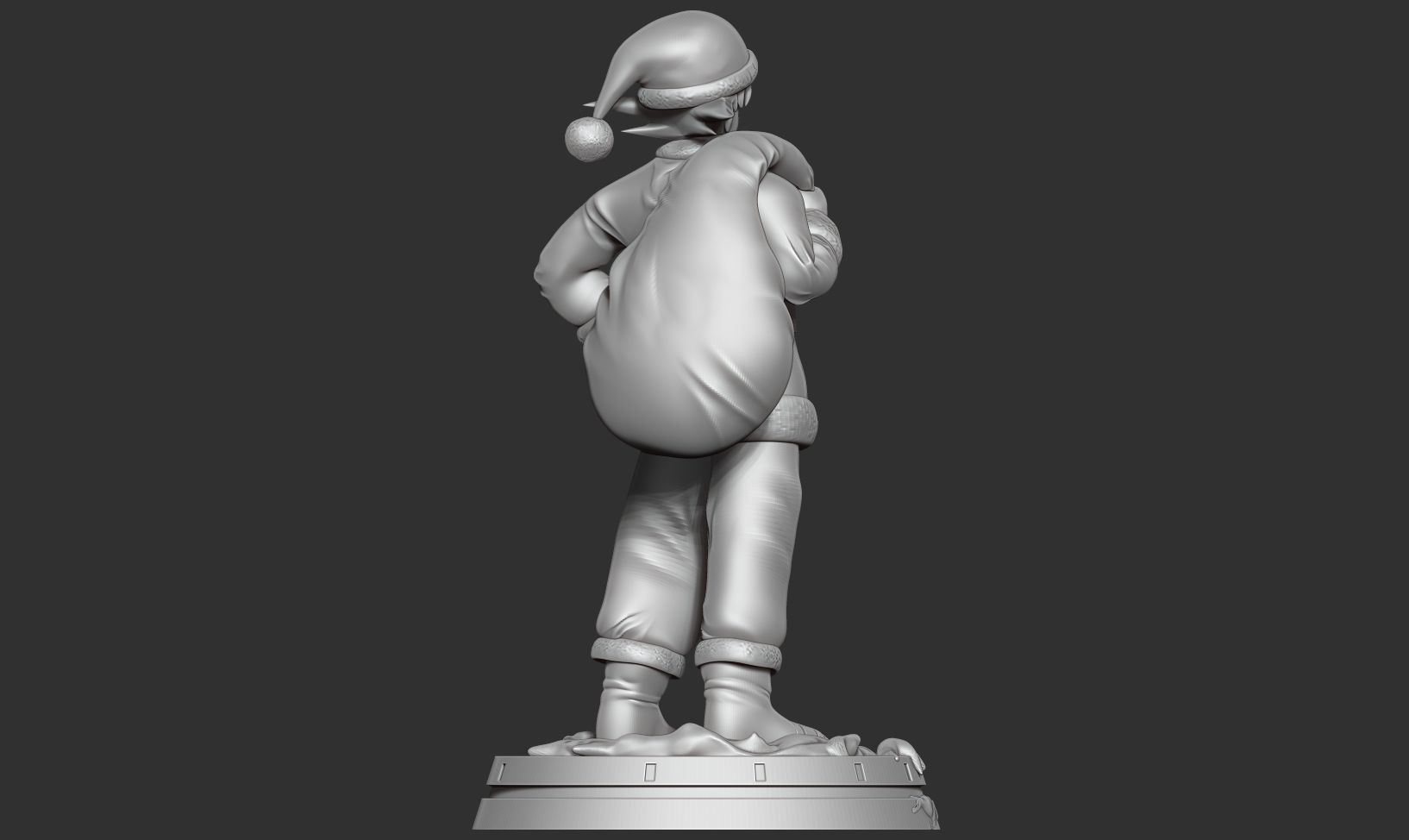 Santa Goku 3D print model_20