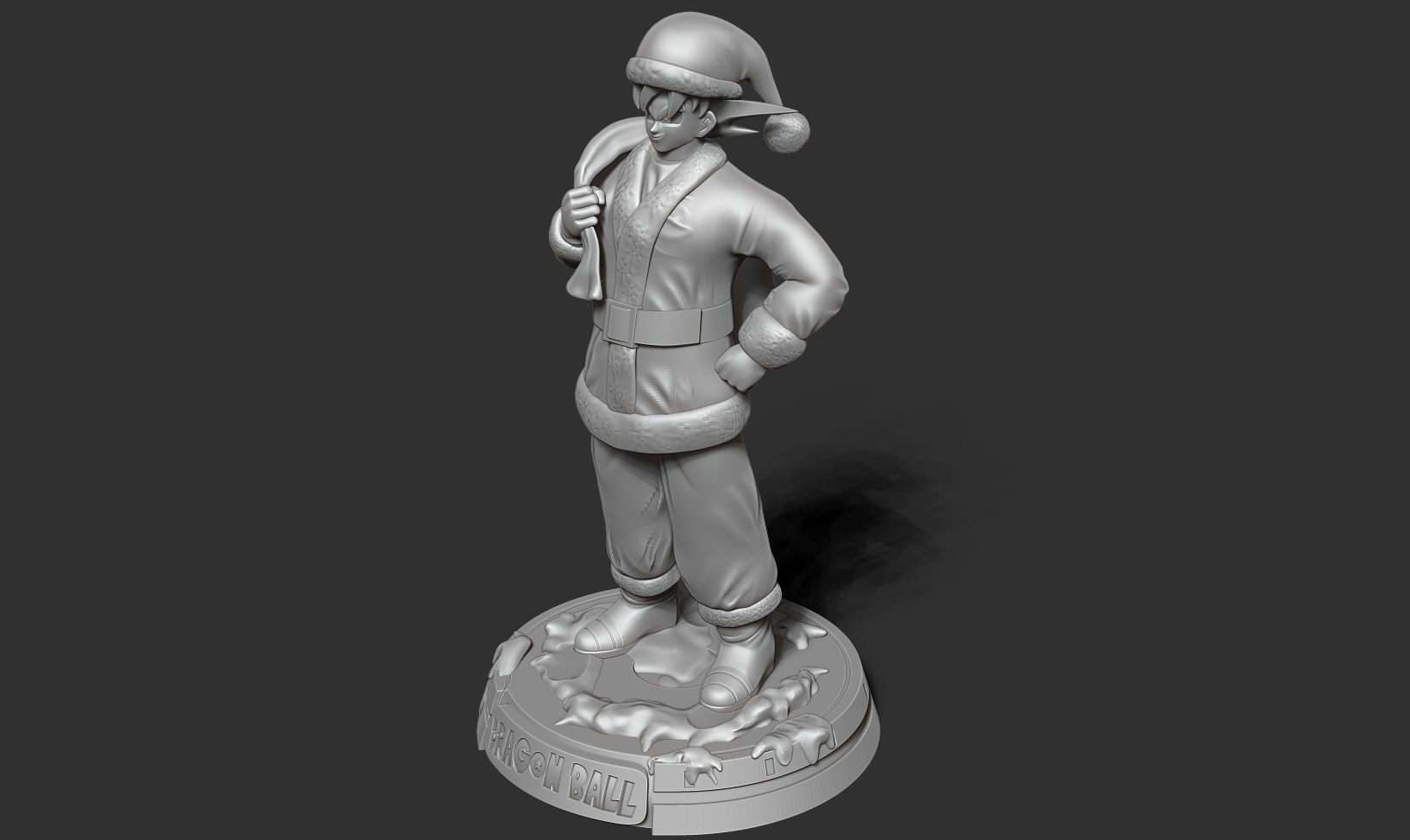 Santa Goku 3D print model_16