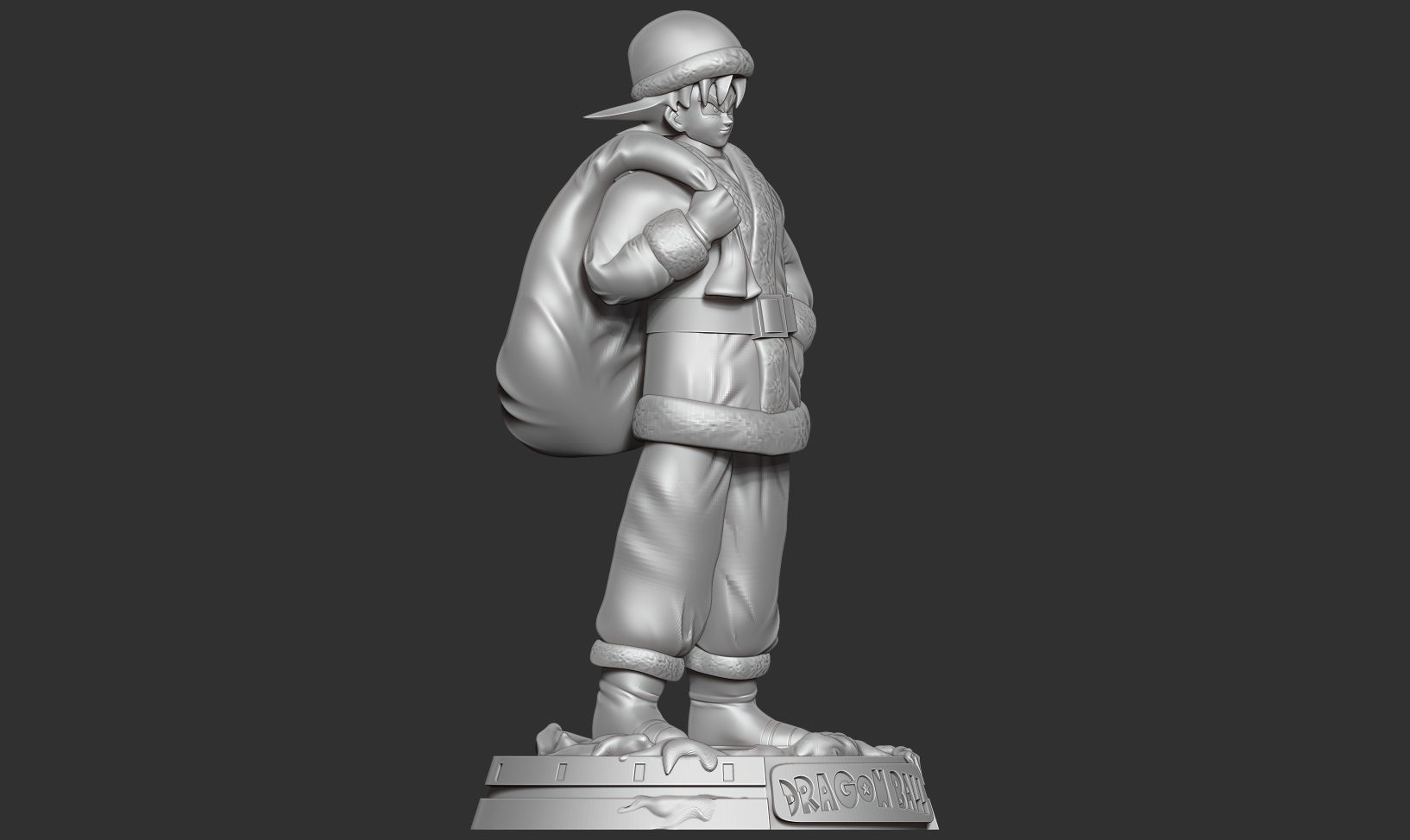 Santa Goku 3D print model_14