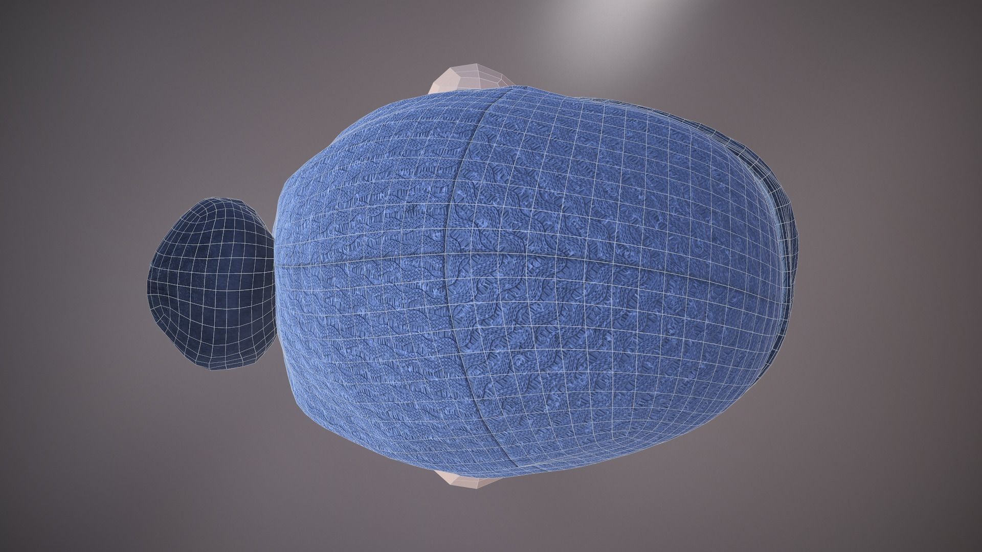 Bobble Hat Low-poly 3D model_15