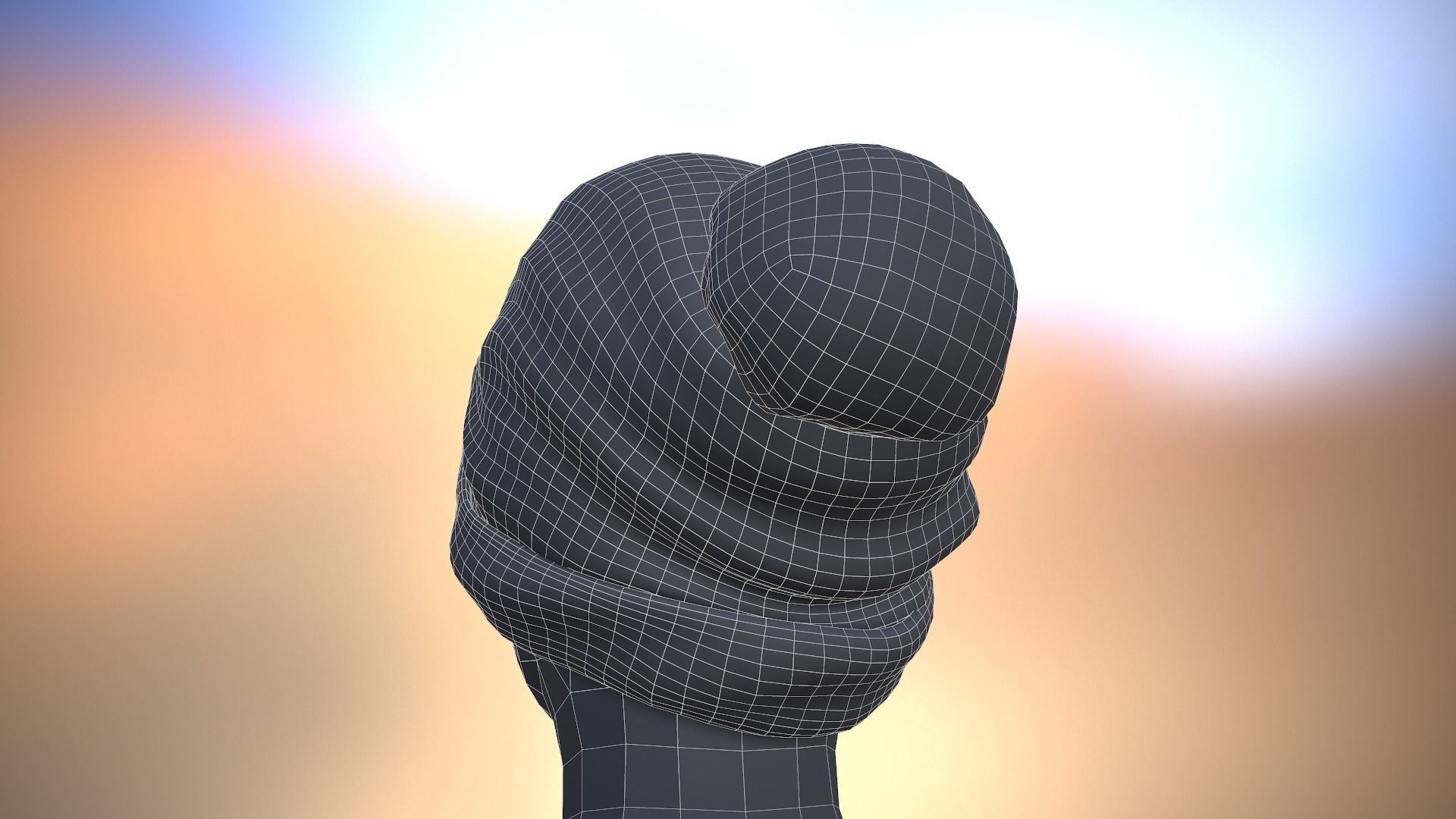 Bobble Hat Low-poly 3D model_21
