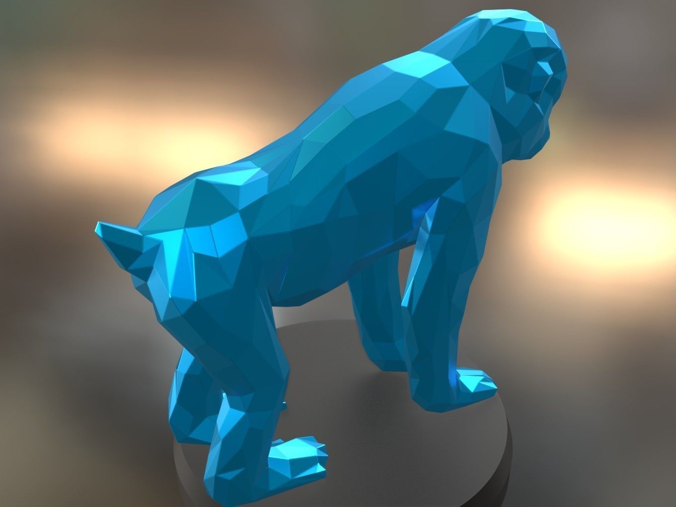 Poly Monkey 3D print model_3