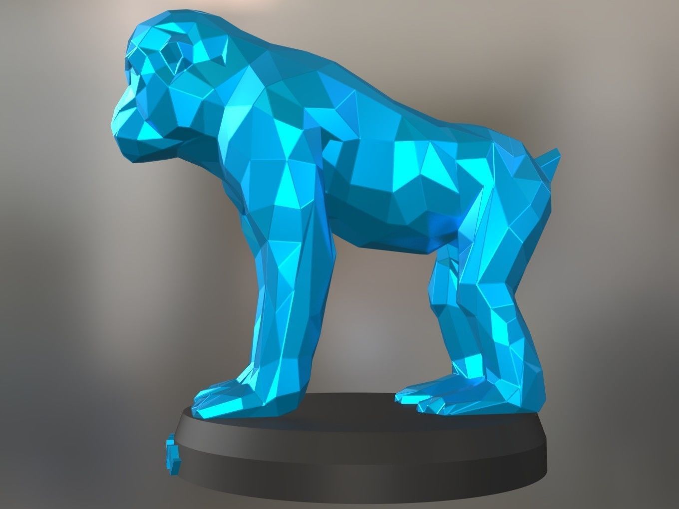 Poly Monkey 3D print model_1