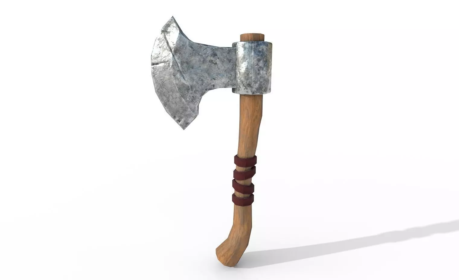 Wooden Axe Low-poly 3D model Low-poly 3D model