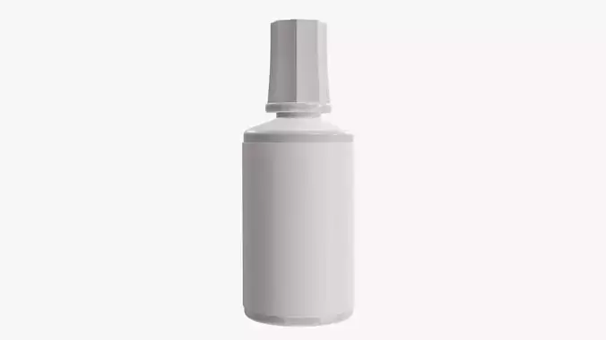 Correction fluid bottle 01 3D model