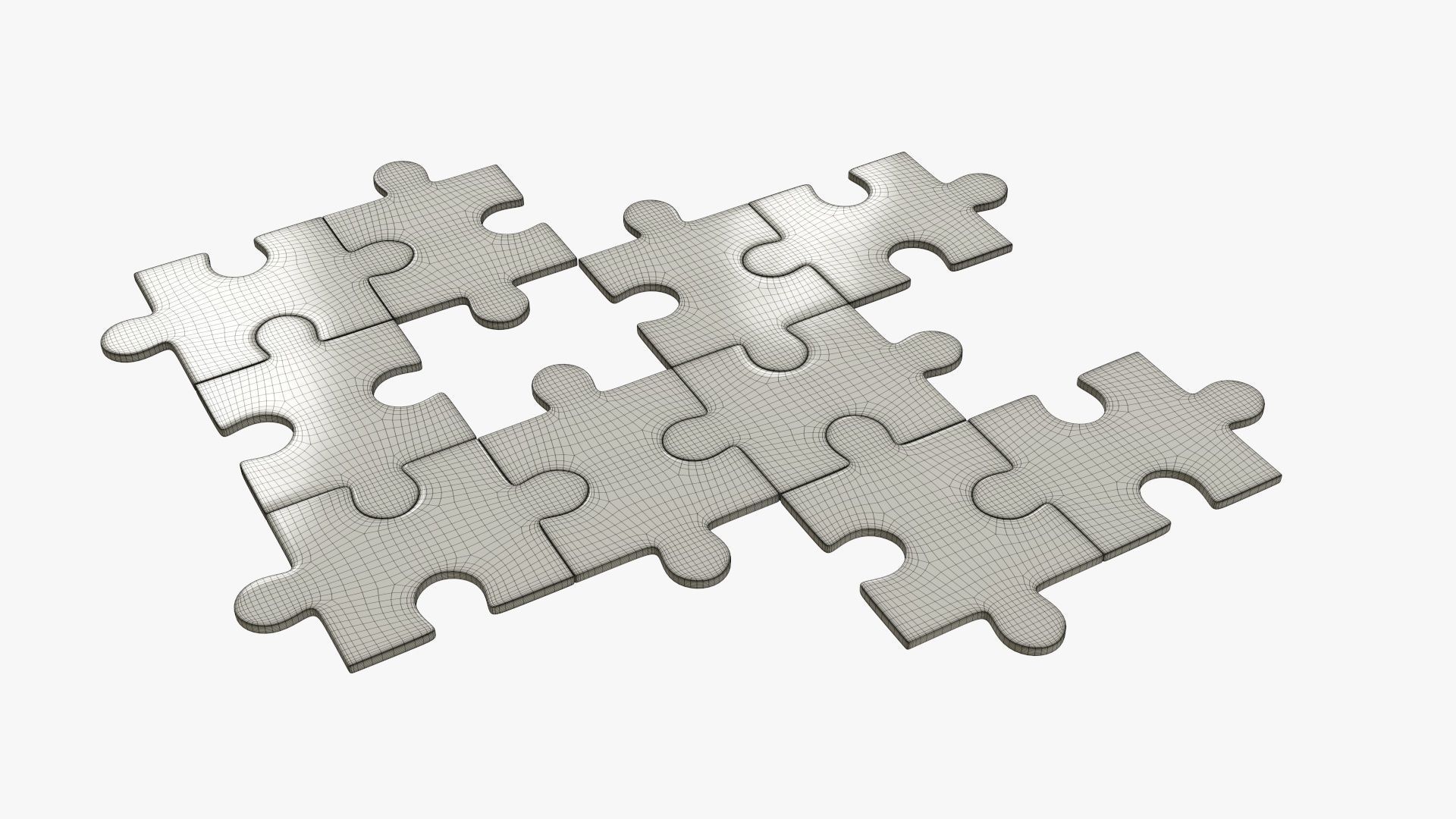 48-piece jigsaw puzzle Free 3D model_5