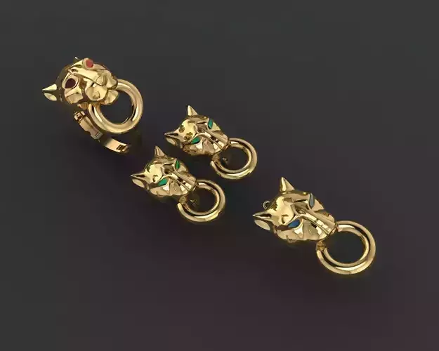 GC GOLD M0087- Diamond gold set