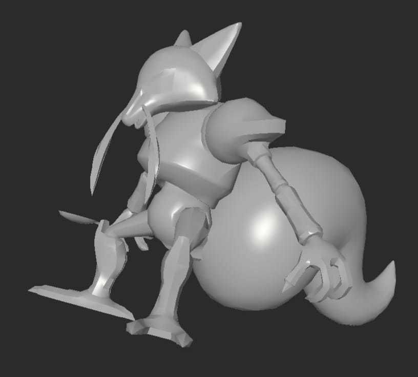 MakeIT Pokemon Kadabra 3D model_8