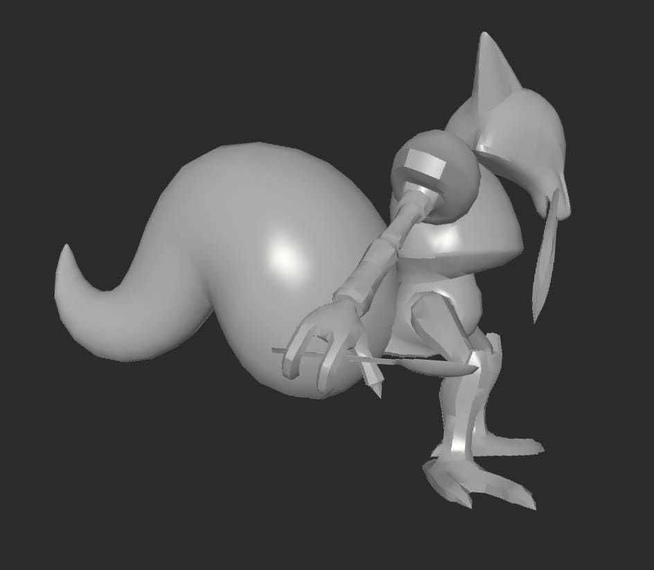 MakeIT Pokemon Kadabra 3D model_2