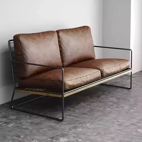Leather Hachi sofa Free 3D model