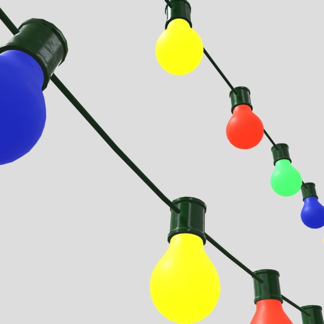 Fairy Lights 2 Low-poly 3D model_13