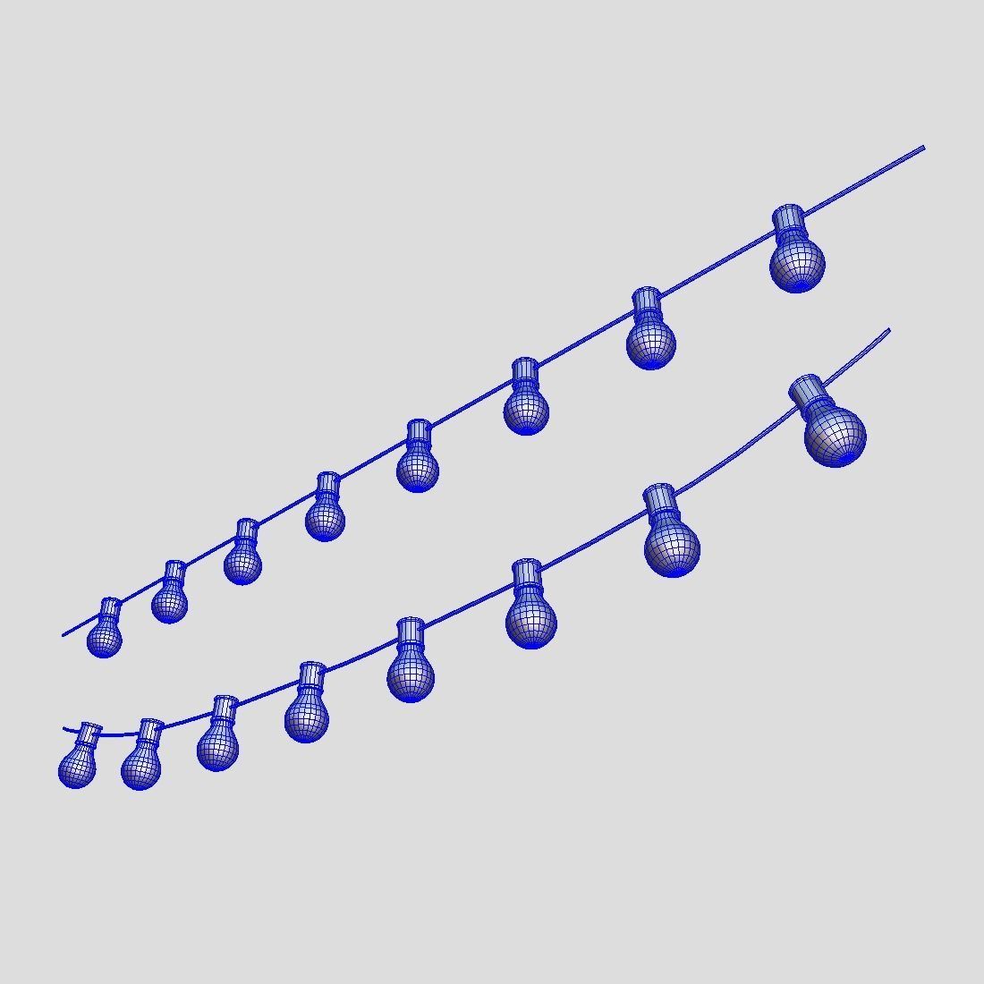 Fairy Lights 2 Low-poly 3D model_10