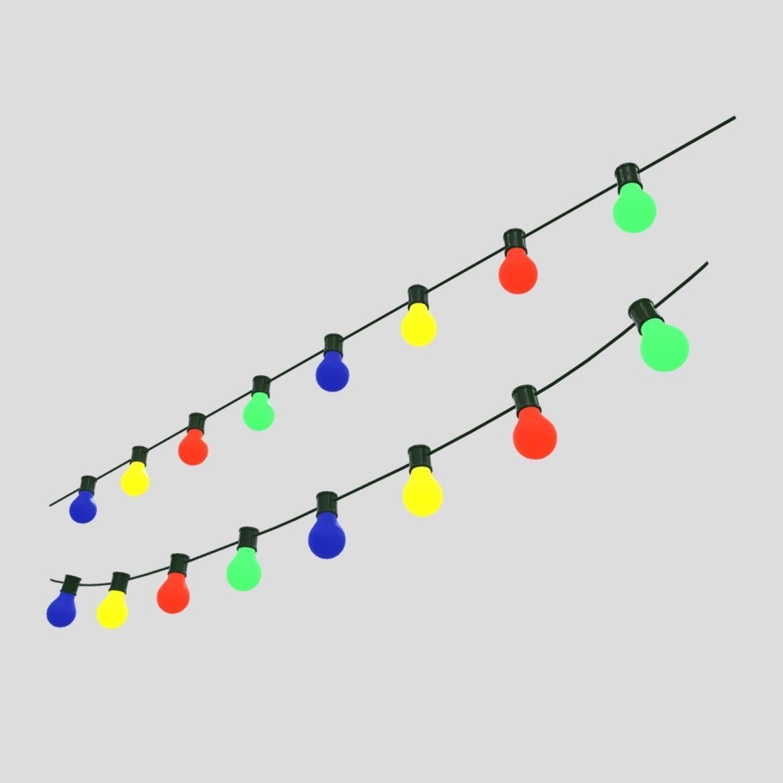 Fairy Lights 2 Low-poly 3D model_9