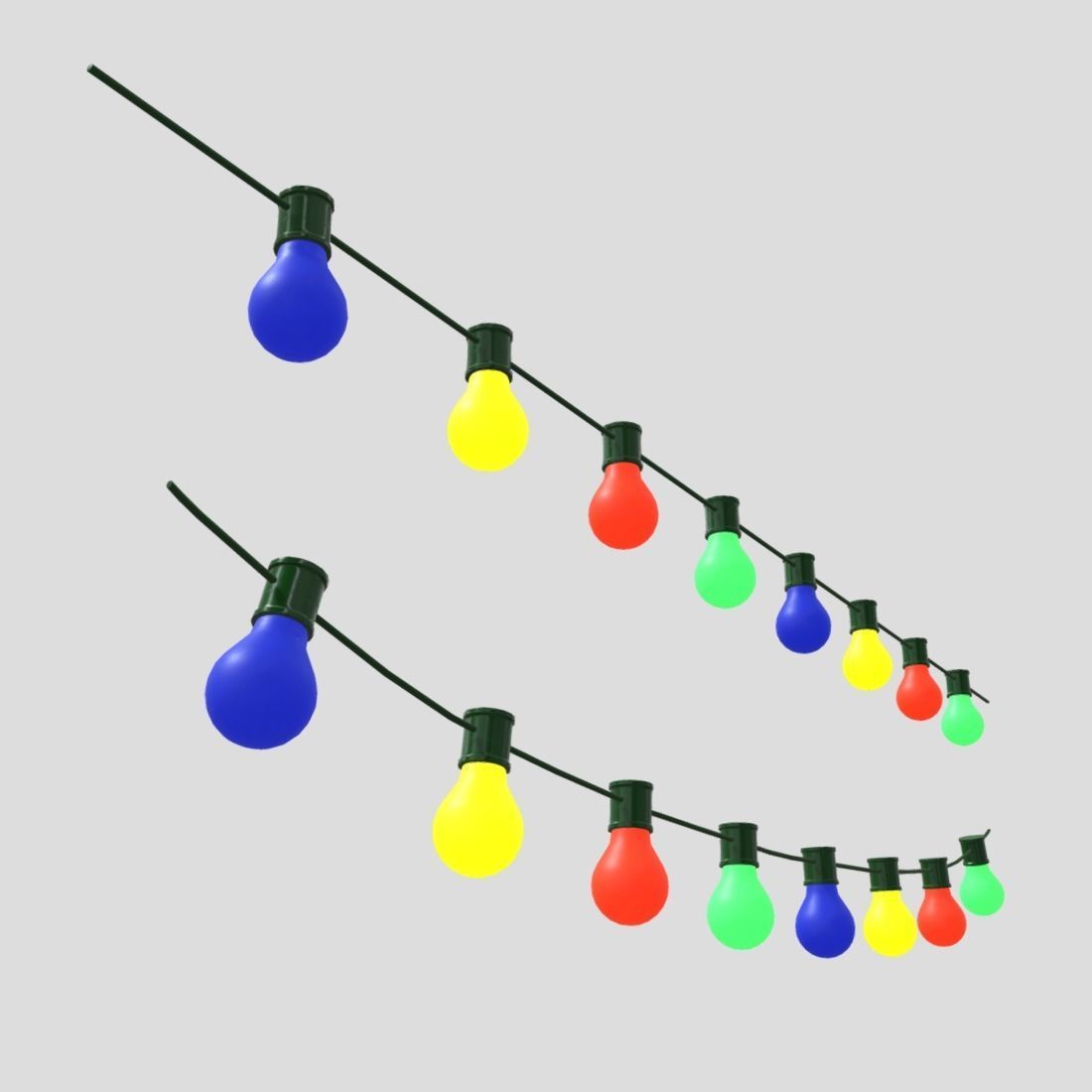 Fairy Lights 2 Low-poly 3D model_11