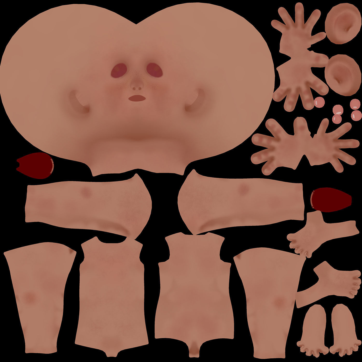 Cartoon Boy 3D model_22