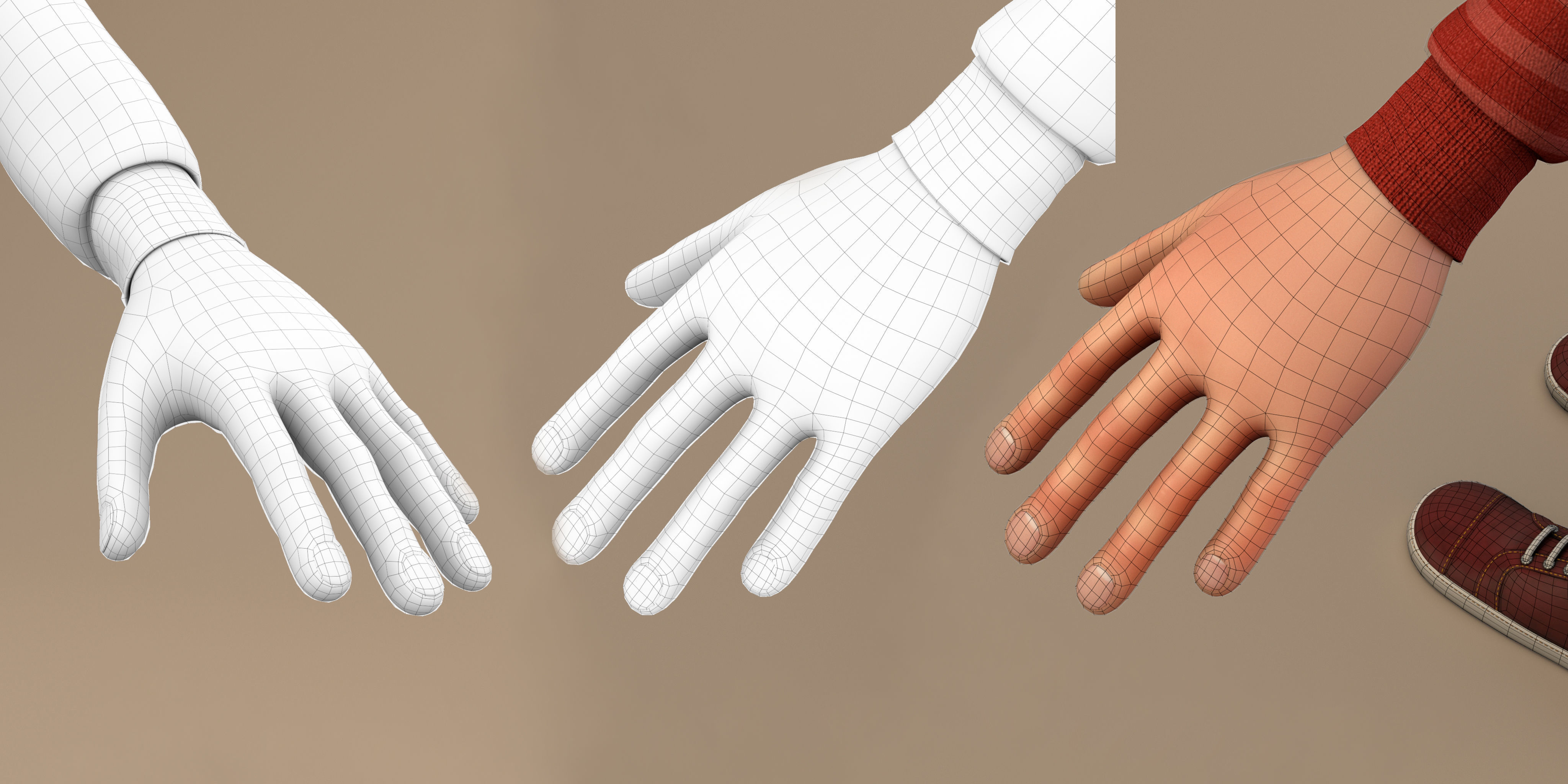 Cartoon Boy 3D model_18