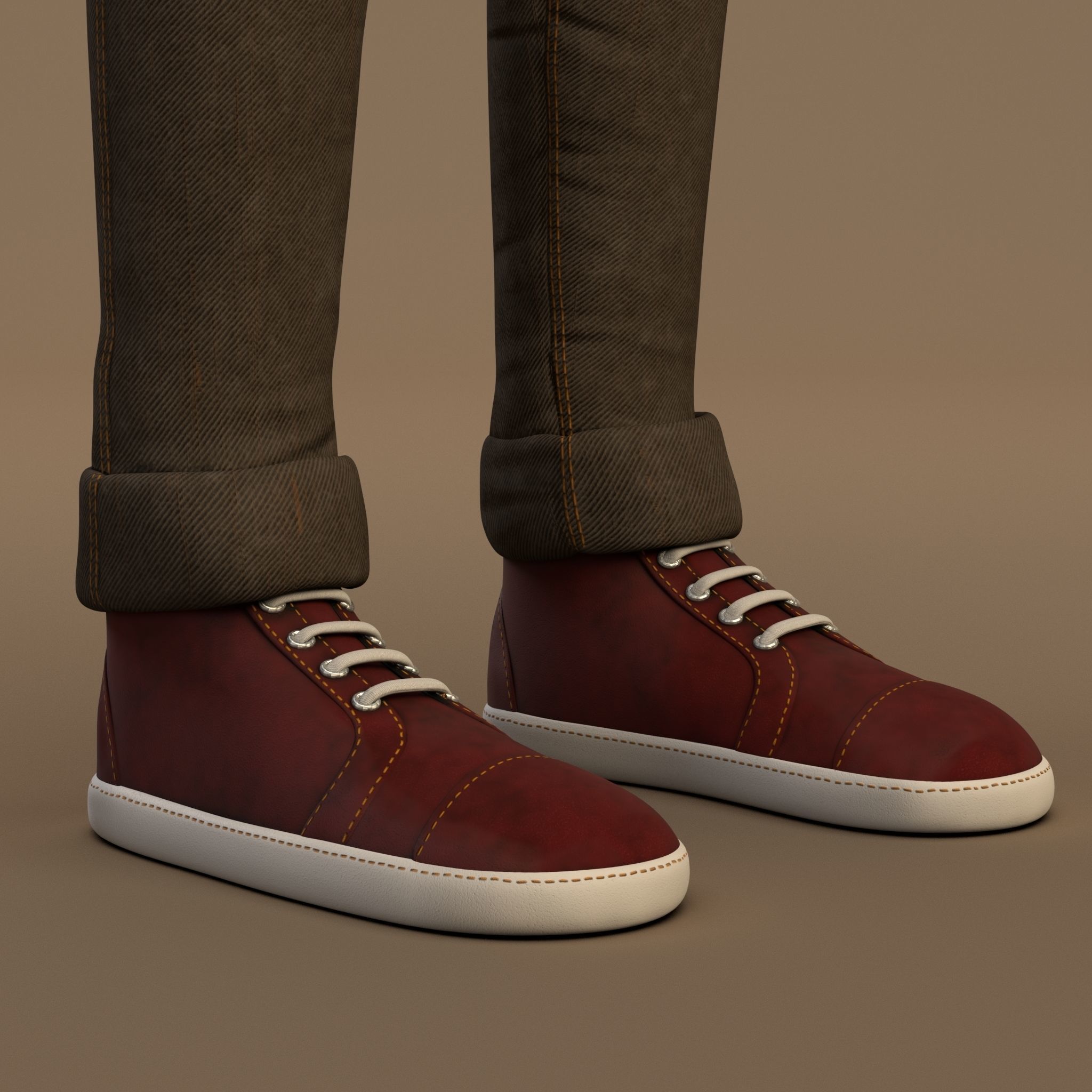 Cartoon Boy 3D model_12