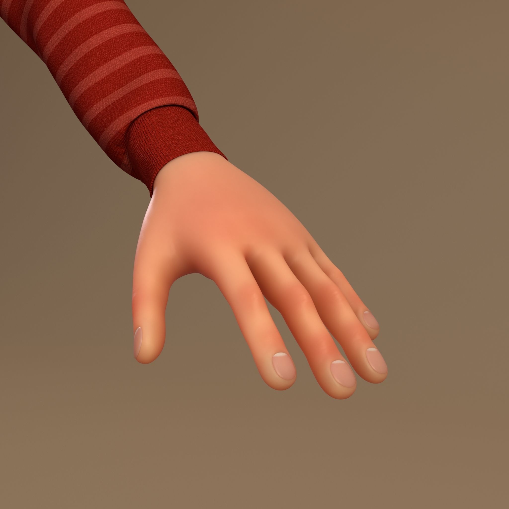 Cartoon Boy 3D model_9