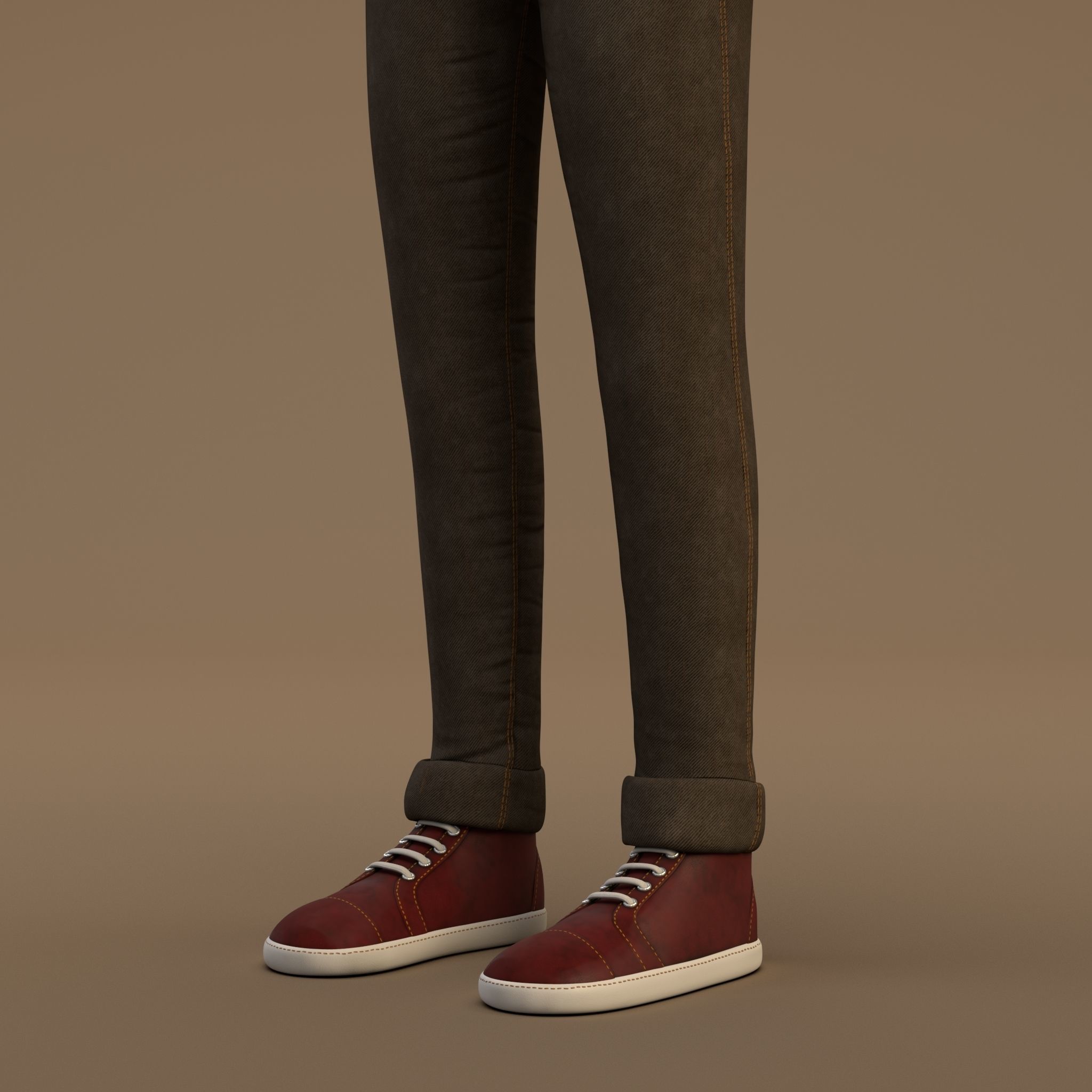 Cartoon Boy 3D model_11