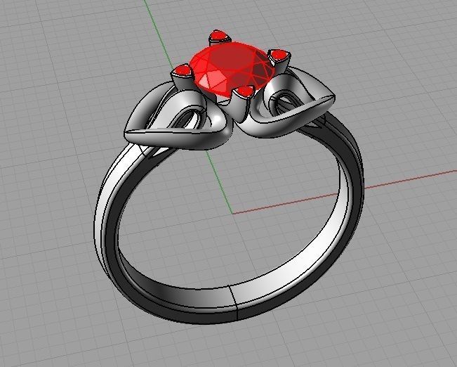 solitaire corona de fiancailles -CG28 3D print model_21