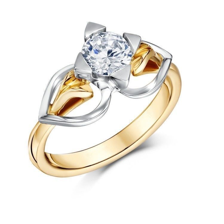 solitaire corona de fiancailles -CG28 3D print model_14