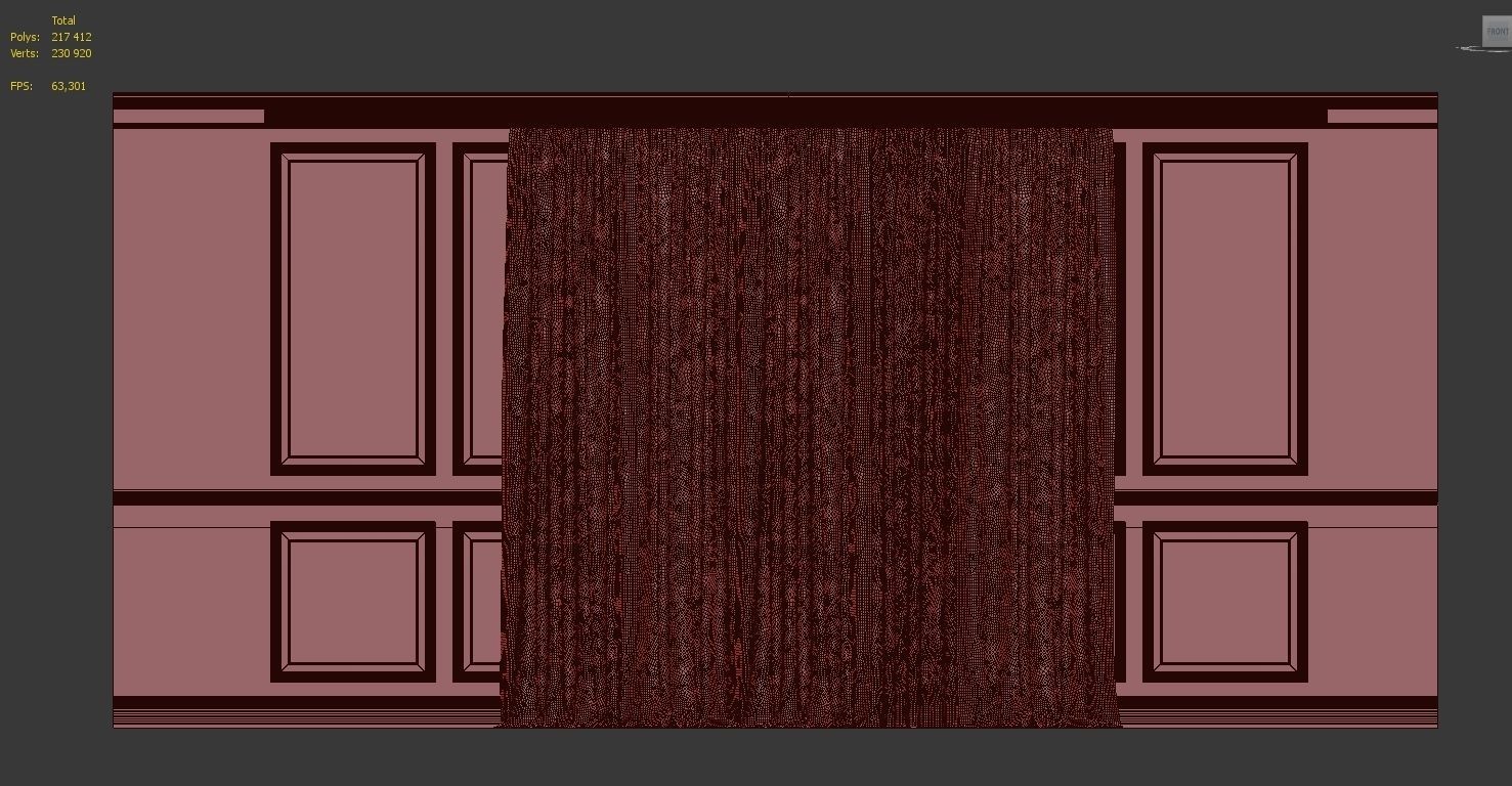 Curtain Set 271 3D model_4