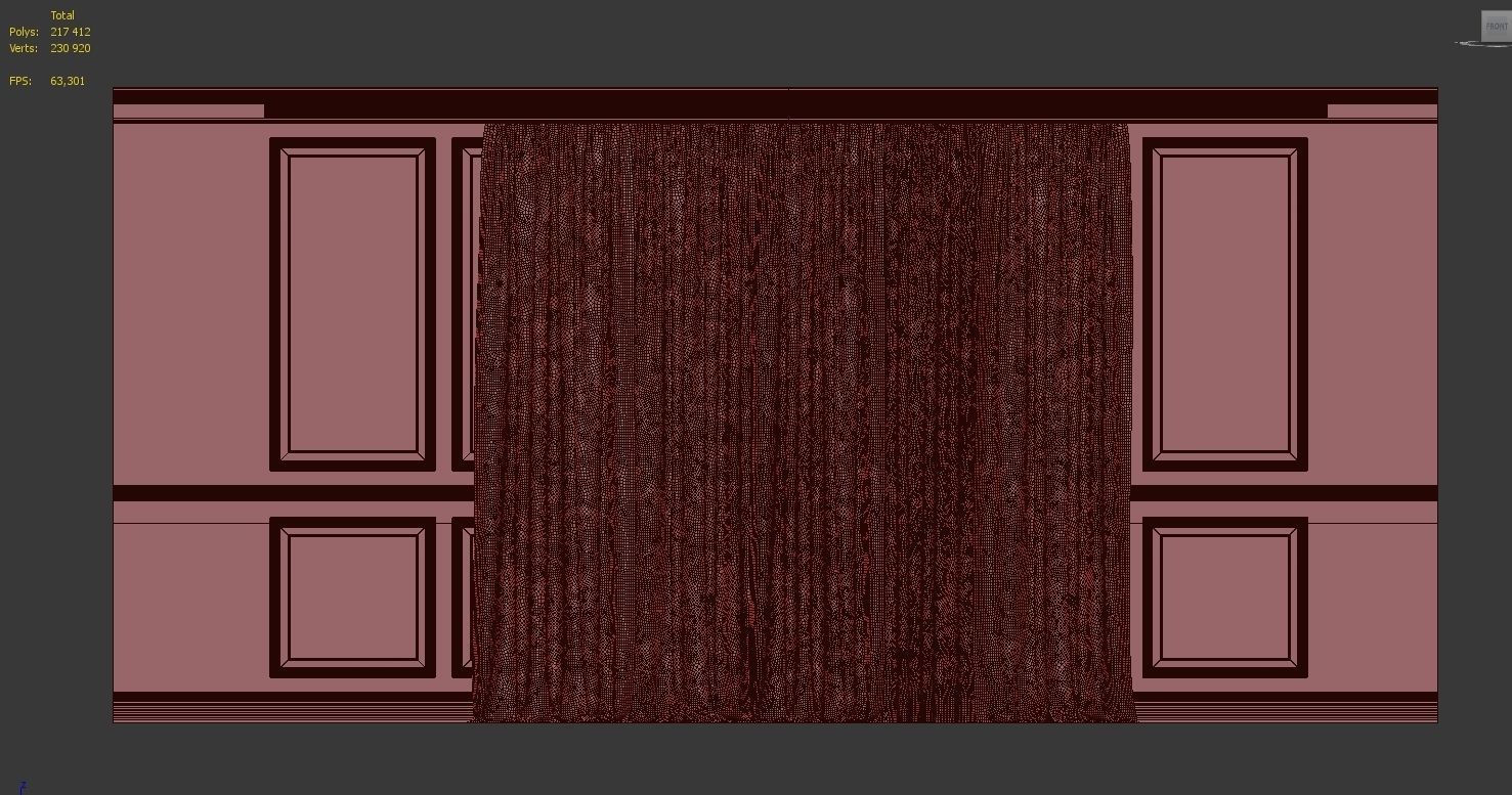 Curtain Set 272 3D model_4