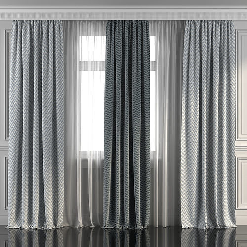 Curtain Set 272 3D model